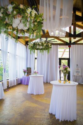 The Grand Crystal Hall garden wedding venue near Atlanta